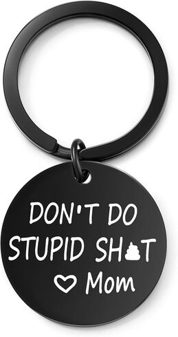 Seyaa Don't Do Stupid St Love سلسلة مفاتيح ملهمة مضحكة لابنة مراهقة من الأم والأب in Kuwait