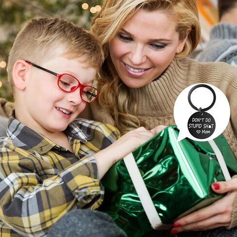 Seyaa Don't Do Stupid St Love سلسلة مفاتيح ملهمة مضحكة لابنة مراهقة من الأم والأب in Kuwait