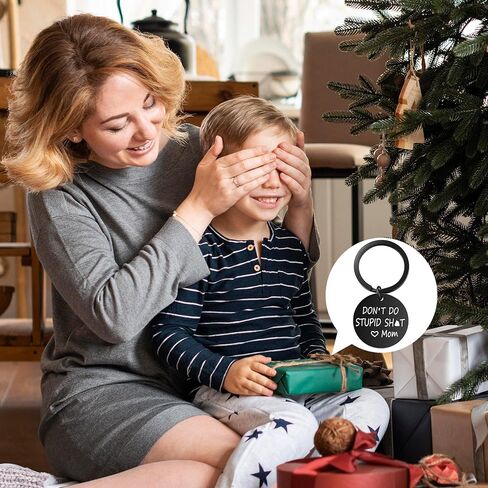 Seyaa Don't Do Stupid St Love سلسلة مفاتيح ملهمة مضحكة لابنة مراهقة من الأم والأب in Kuwait