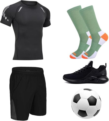 جوارب JOYNÉE للرجال رياضية مبطنة للجري والتمرين، 6 قطع، متعددة الألوان، مقاس الجورب: 10-13 in Kuwait