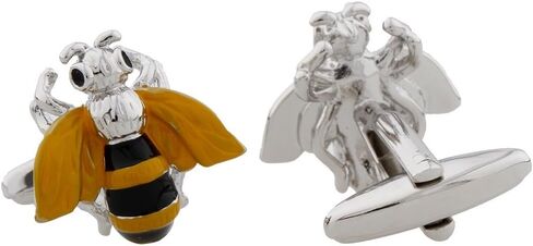 زوج من أزرار الأكمام من MRCUFF Bumblebee Honey Bee في صندوق هدايا للعرض التقديمي وقماش تلميع in Saudi Arabia