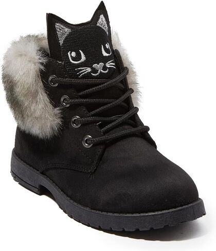FabKids Fashion Non Slip Ankle Boots with Easy On Off Side Zipper (Toddler Little Kid Big Kid) in Kuwait