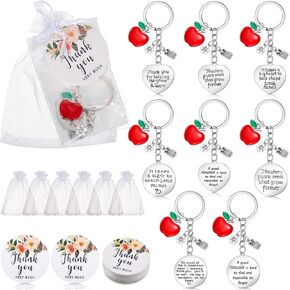 48 Pcs Graduation Teacher Appreciation Gifts, Including 16 Pcs Teacher Keychain, 16 Pcs Thank You Tags, 16 Pcs Drawstring Bags for Graduation Ceremony Supplies in Saudi Arabia