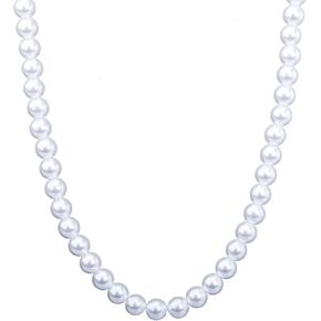 عقد من اللؤلؤ للرجال، عقد من اللؤلؤ الأبيض المستدير للنساء، قلادة من اللؤلؤ هدايا مجوهرات من اللؤلؤ in Kuwait
