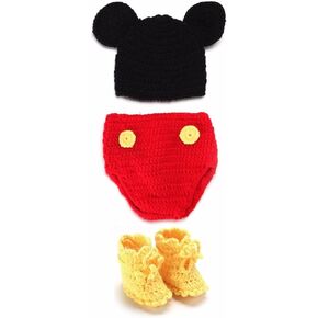 BabyMoon (Set of 3) Baby's Cartoon Crochet Photography Shoot Props Costume (6 Months) in Kuwait