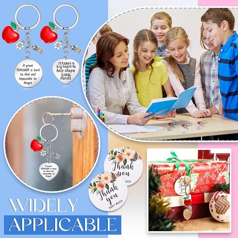 48 Pcs Graduation Teacher Appreciation Gifts, Including 16 Pcs Teacher Keychain, 16 Pcs Thank You Tags, 16 Pcs Drawstring Bags for Graduation Ceremony Supplies in Saudi Arabia