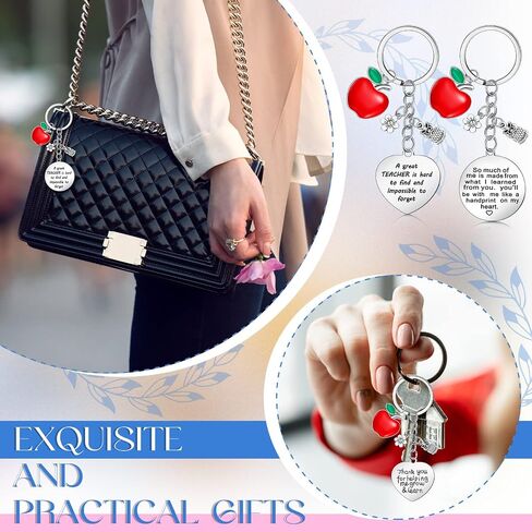 48 Pcs Graduation Teacher Appreciation Gifts, Including 16 Pcs Teacher Keychain, 16 Pcs Thank You Tags, 16 Pcs Drawstring Bags for Graduation Ceremony Supplies in Saudi Arabia