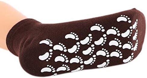 kilofly 5 pairs Non-Skid Soft Cotton Summer Slippers Gripper Socks Value Pack in Kuwait