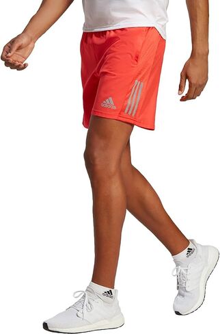 adidas Men's Own The Run Shorts, Bright Red/Reflective Silver, Large in Saudi Arabia