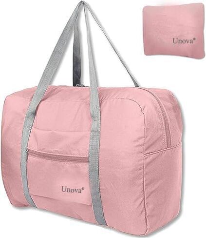Unova Travel Duffel Bag Light Foldable Nylon Water Resistant Gym Bag Tote Hook onto Luggage in Saudi Arabia