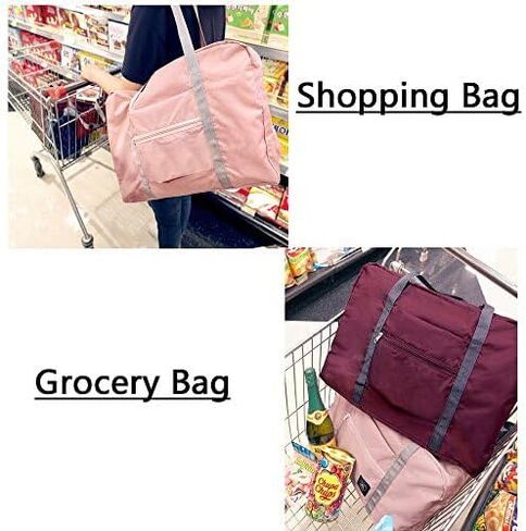 Unova Travel Duffel Bag Light Foldable Nylon Water Resistant Gym Bag Tote Hook onto Luggage in Saudi Arabia