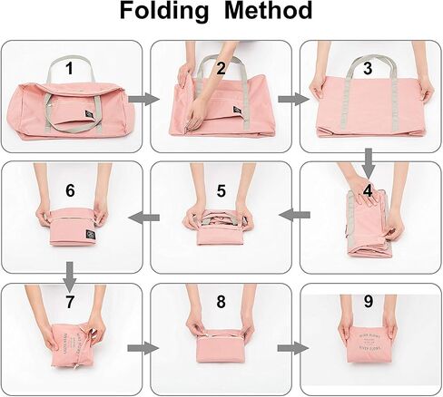 Unova Travel Duffel Bag Light Foldable Nylon Water Resistant Gym Bag Tote Hook onto Luggage in Saudi Arabia