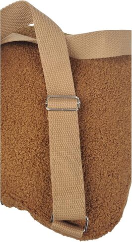 Cute Kawaii Backpack Plush Teddy Bear Bag Fuzzy Pillow For Travel and Everyday use for Boys and Girls (Brown) in Kuwait