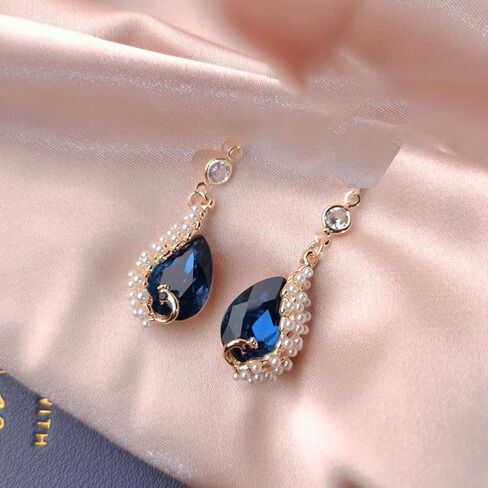 Peacock Pendant Nipple Breast Clamps Clips Nipple Noose Non Piercing Nipple Rings Jewelry Clip on Dangle Earrings for Women Purple in Saudi Arabia