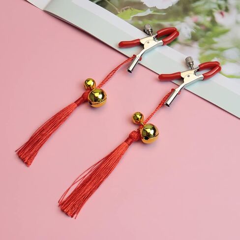 Peacock Pendant Nipple Breast Clamps Clips Nipple Noose Non Piercing Nipple Rings Jewelry Clip on Dangle Earrings for Women Purple in Saudi Arabia