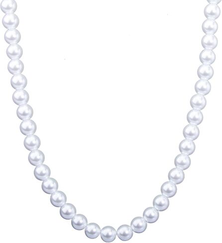 عقد من اللؤلؤ للرجال، عقد من اللؤلؤ الأبيض المستدير للنساء، قلادة من اللؤلؤ هدايا مجوهرات من اللؤلؤ in Kuwait