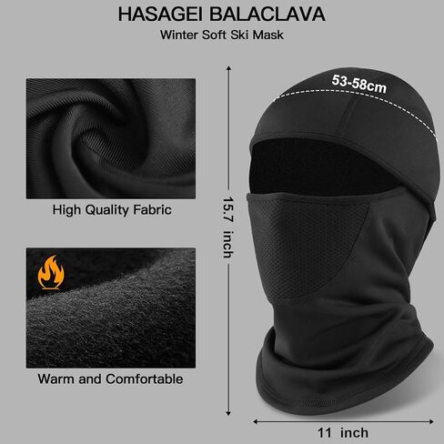 قناع تزلج بالاكلافا من الصوف المقاوم للرياح قناع وجه كامل للرجال والنساء وشاح تزلج شتوي غطاء للتزلج والدراجات النارية وركوب الدراجات in Kuwait