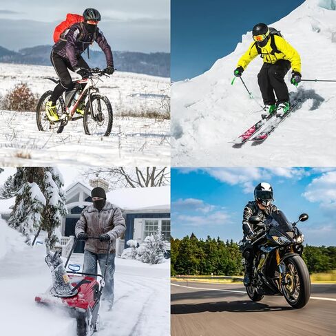 قناع تزلج بالاكلافا من الصوف المقاوم للرياح قناع وجه كامل للرجال والنساء وشاح تزلج شتوي غطاء للتزلج والدراجات النارية وركوب الدراجات in Kuwait