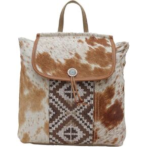 Myra Bag Western Leather Backpack Bag for Women - Flapover Upcycled Cowhide Bag Elisa in Saudi Arabia
