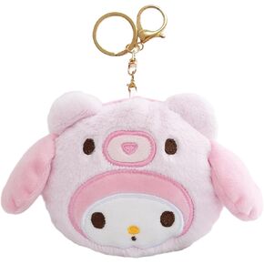 حقيبة عملات كاواي، محفظة عملات معدنية ناعمة مع سحاب، محفظة سلسلة مفاتيح صغيرة من القطيفة اللطيفة لحقيبة الكتف وحقيبة اليد ومعلقات السيارة (كورو) in Kuwait