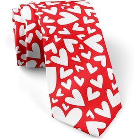YongColer Novelty Valentine's Day Ties for Men, Skinny Neckwear Neck Tie