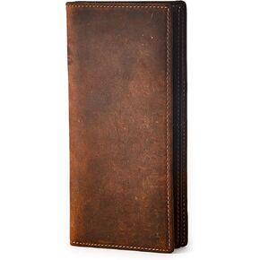 BRASS TACKS LEATHERCRAFT Vintage Top Grain Leather Wallet for Men Gift Box