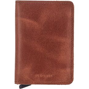 سيكرد محفظة نحيفة كلاسيكية للجنسين، اللون: بني, بني/فضي, عتيق in Kuwait