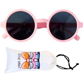 Style Vault Kd3008 Baby Infant Toddlers Age 0~24 Months Round Retro Sunglasses in Kuwait