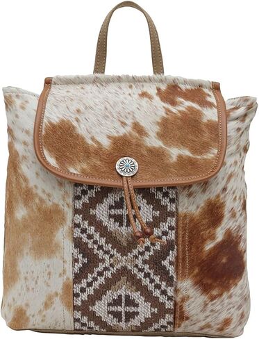 Myra Bag Western Leather Backpack Bag for Women - Flapover Upcycled Cowhide Bag Elisa in Saudi Arabia