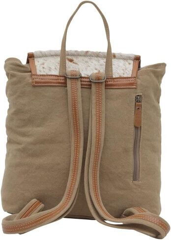 Myra Bag Western Leather Backpack Bag for Women - Flapover Upcycled Cowhide Bag Elisa in Saudi Arabia