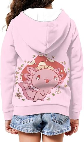 Zanxiantu Zip Up Hoodie for Girls Kids Sweatshirts Hoodies Hooded Streetwear in Saudi Arabia