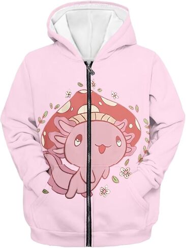 Zanxiantu Zip Up Hoodie for Girls Kids Sweatshirts Hoodies Hooded Streetwear in Saudi Arabia
