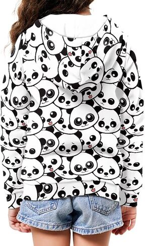 Zanxiantu Zip Up Hoodie for Girls Kids Sweatshirts Hoodies Hooded Streetwear in Saudi Arabia