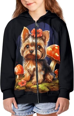 Zanxiantu Zip Up Hoodie for Girls Kids Sweatshirts Hoodies Hooded Streetwear in Saudi Arabia