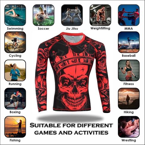 Roar BJJ Rash Guards MMA Grappling Jiu Jitsu Training No Gi Fight Wear Shirt UFC in Saudi Arabia