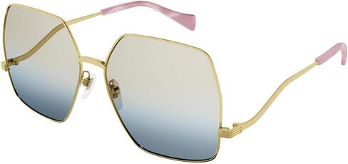 Gucci GG1005S Gold/Light Green Grey Shaded 61/15/145 women Sunglasses in Saudi Arabia