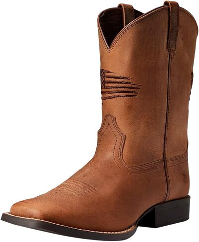 ARIAT Unisex-Child YTH Patriot Ii Homestd BRN Western Boot in Saudi Arabia