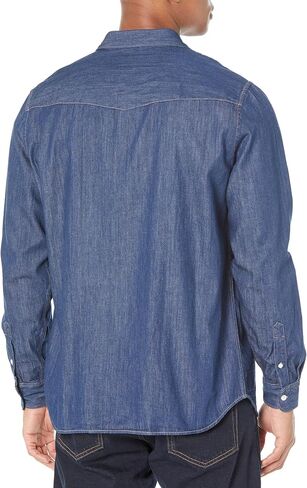 Lacoste Men's Regular Fit Organic Cotton Denim Shirt in Saudi Arabia