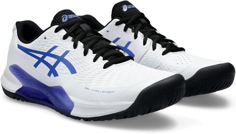 ASICS Men's Gel-Challenger 14 Tennis Shoe, 9.5, White/Sapphire in Saudi Arabia