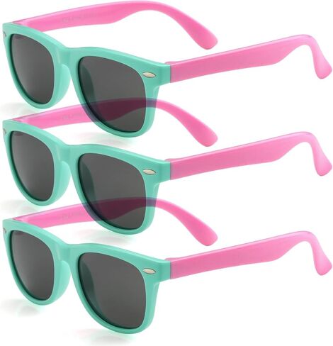 Kursan Kids Polarized Sunglasses TPEE Rubber Flexible Frame Shades in Saudi Arabia
