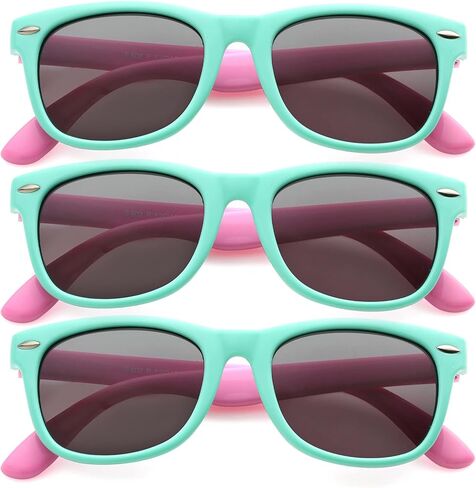 Kursan Kids Polarized Sunglasses TPEE Rubber Flexible Frame Shades in Saudi Arabia