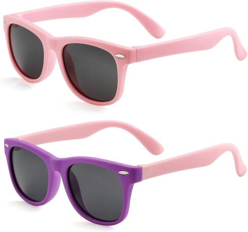 Kursan Kids Polarized Sunglasses TPEE Rubber Flexible Frame Shades in Saudi Arabia