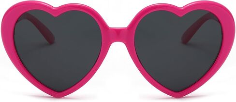نظارات شمسية مستقطبة للأطفال من EYLRIM على شكل قلب للفتيات من سن 3 إلى 10 سنوات، نظارات شمسية جميلة ولطيفة للحفلات in Kuwait
