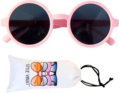 Style Vault Kd3008 Baby Infant Toddlers Age 0~24 Months Round Retro Sunglasses in Kuwait