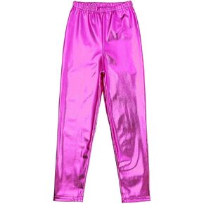 ZUYPSK أطفال بنين بنات لامعة لامع طماق الجوارب الجاز الهيب هوب الرقص مرحلة الأداء السراويل Dancewear
