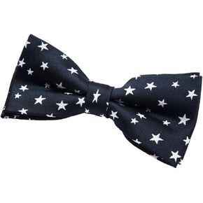 Retreez Classic Stars Woven Microfiber Pre-tied Bow Tie (4.5")