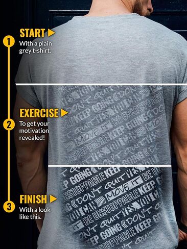 Actizio Men's Workout Shirt Sweat Activated Motivational Exercise Gym Moisture Wicking Fitness - Nobody Cares Work Harder in Saudi Arabia