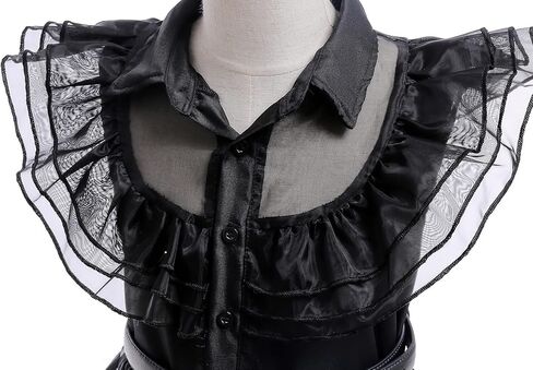 فستان الأميرة Mecamelon Halloween باللون الأسود للفتيات مع مجموعة إكسسوارات in Kuwait