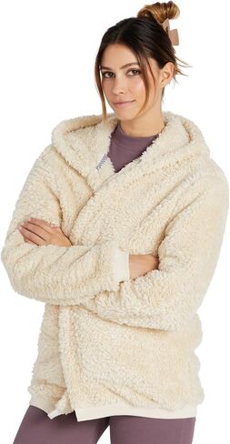Volcom womens Fyresyde Body Wrap Oversized Front Botton Hoodie in Saudi Arabia