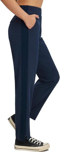 BALEAF Women's Golf Pants Ankle Sweatpants Stretch High Waist with Zipper Pockets Work Athletic Travel Petite UPF50+ in Saudi Arabia